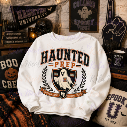 Haunted Prep PNG | Vintage College PNG