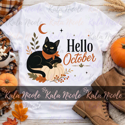 Black Cat PNG | Hello October PNG