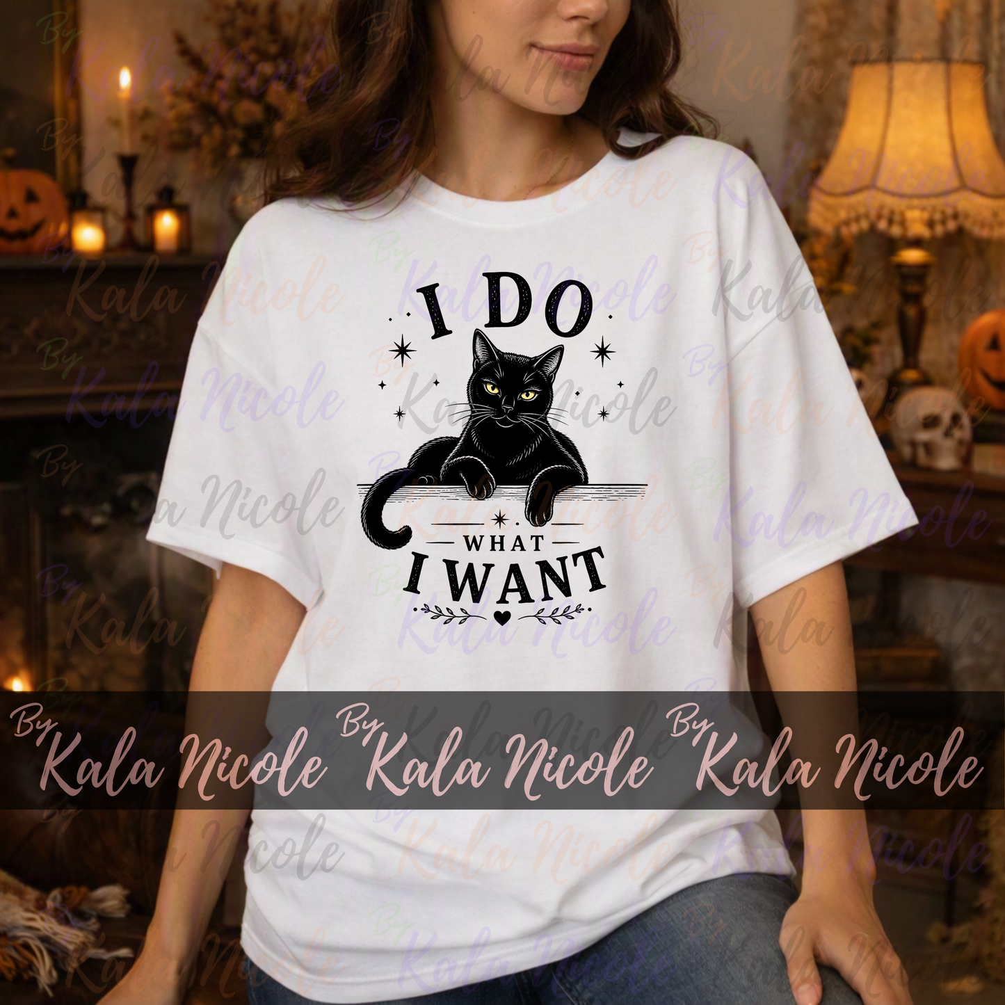 Black Cat I Do 'What I Want' PNG
