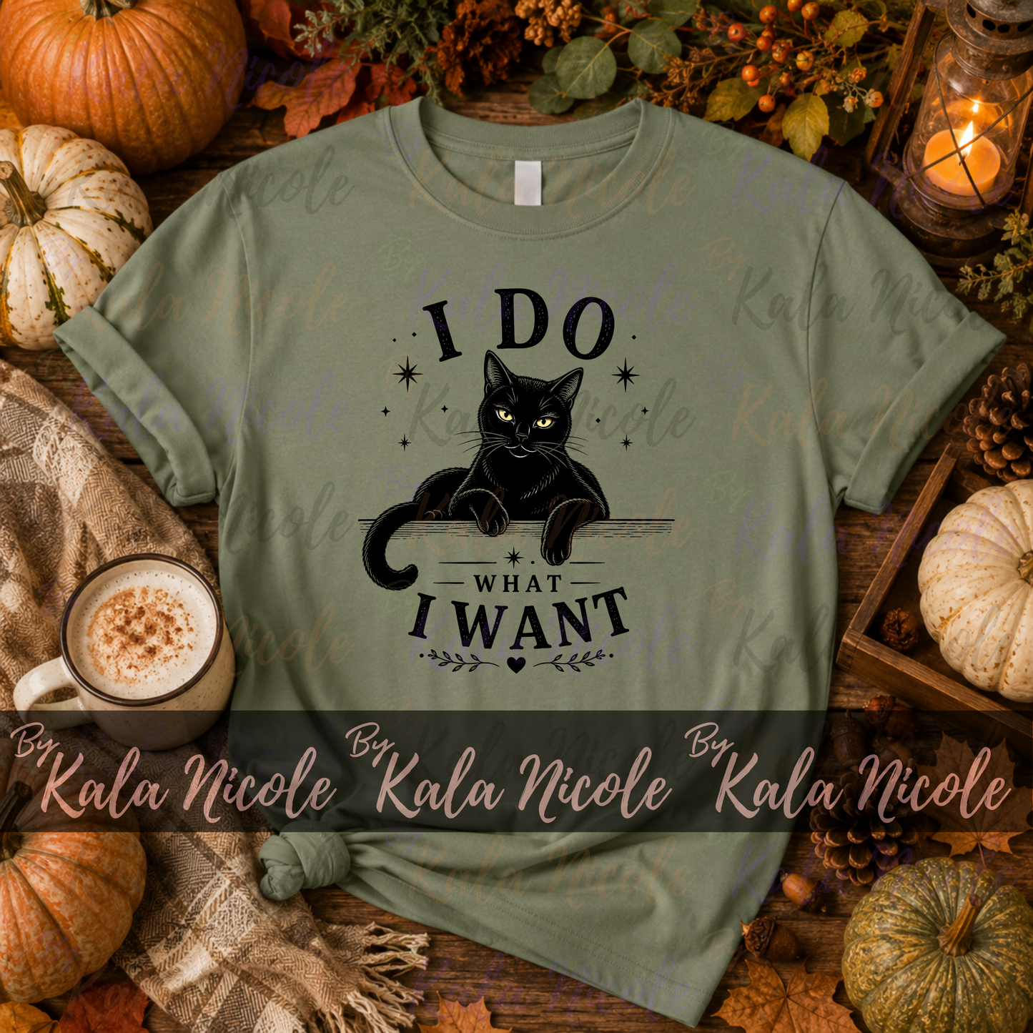 Black Cat I Do 'What I Want' PNG
