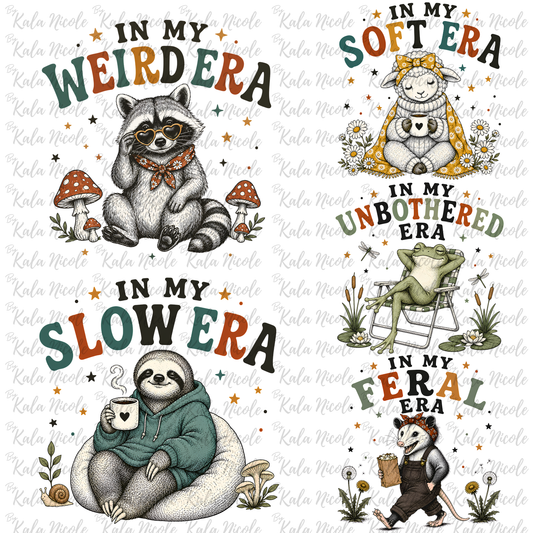 'In My Era' PNG Bundle | Weird-Soft-Feral-Slow-Unbothered