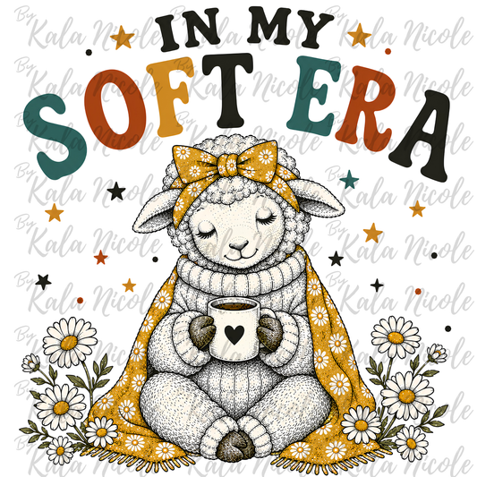 'In My Soft Era' PNG | Cute Lamb PNG