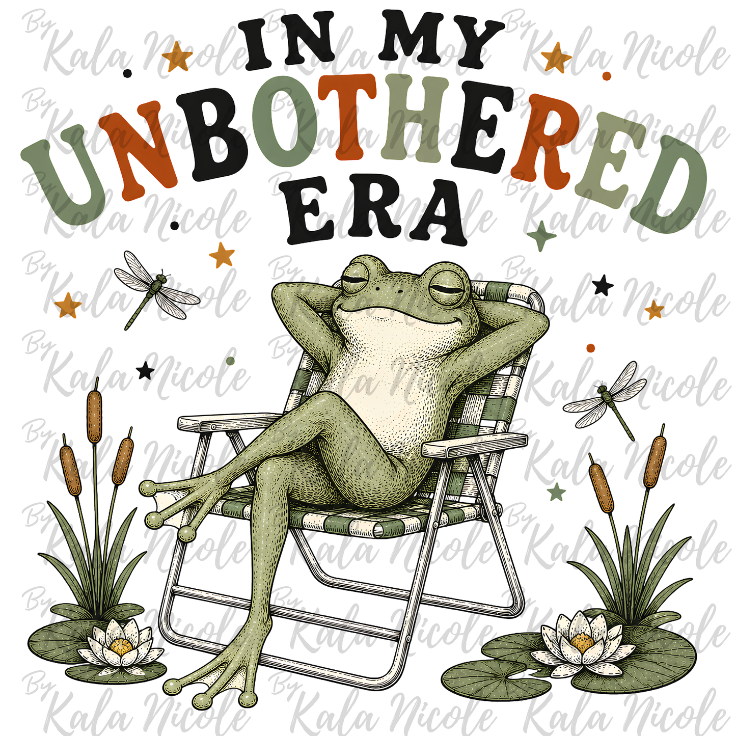 'In My Unbothered Era' PNG | Cute Frog PNG