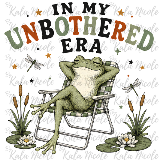 'In My Unbothered Era' PNG | Cute Frog PNG