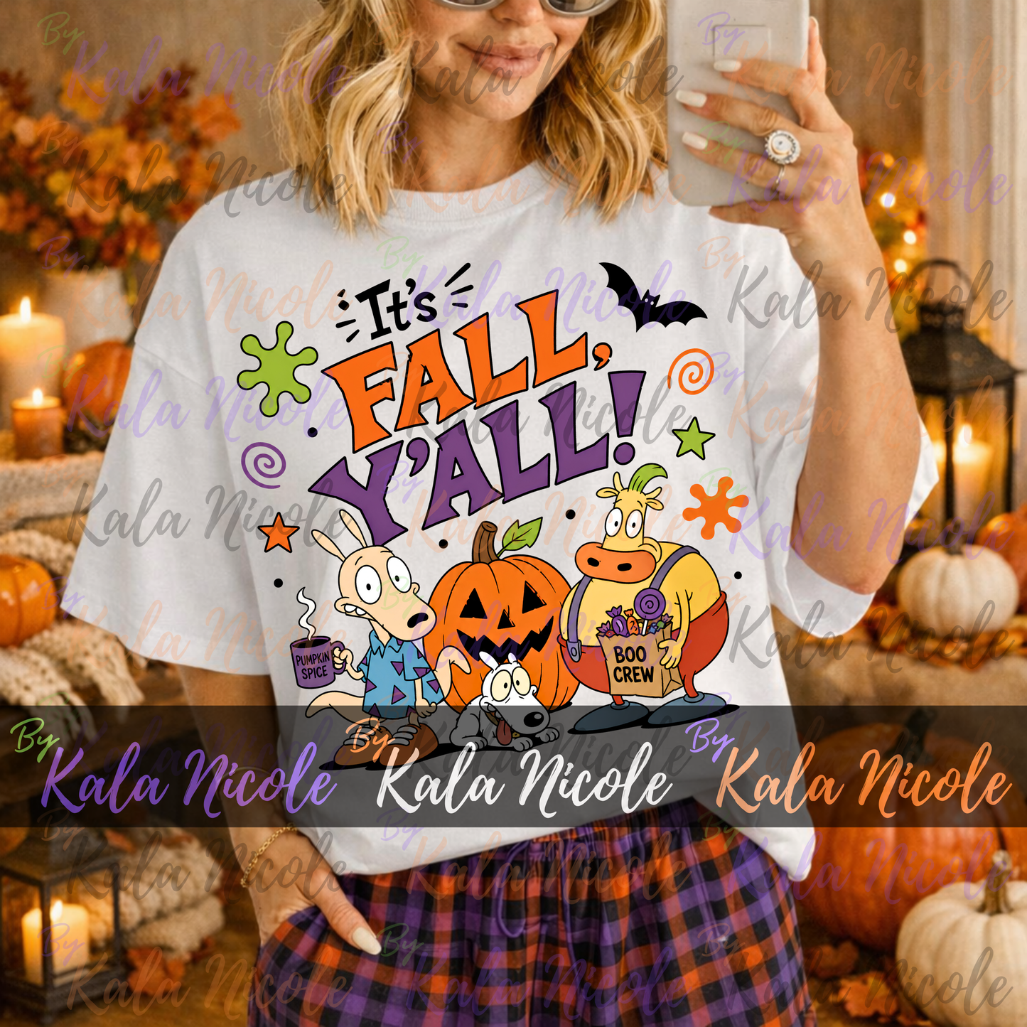 90s Cartoon It's Fall Y'all PNG