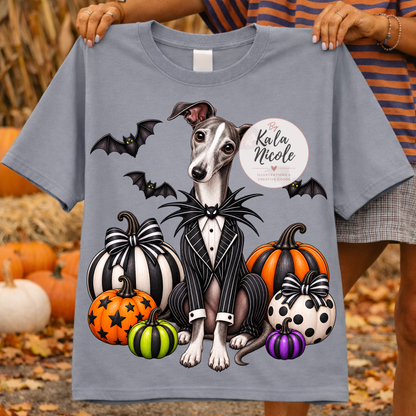 Italian Greyhound Jack Skellington Halloween PNG