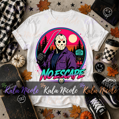 No Escape PNG | Hockey Mask Slasher PNG