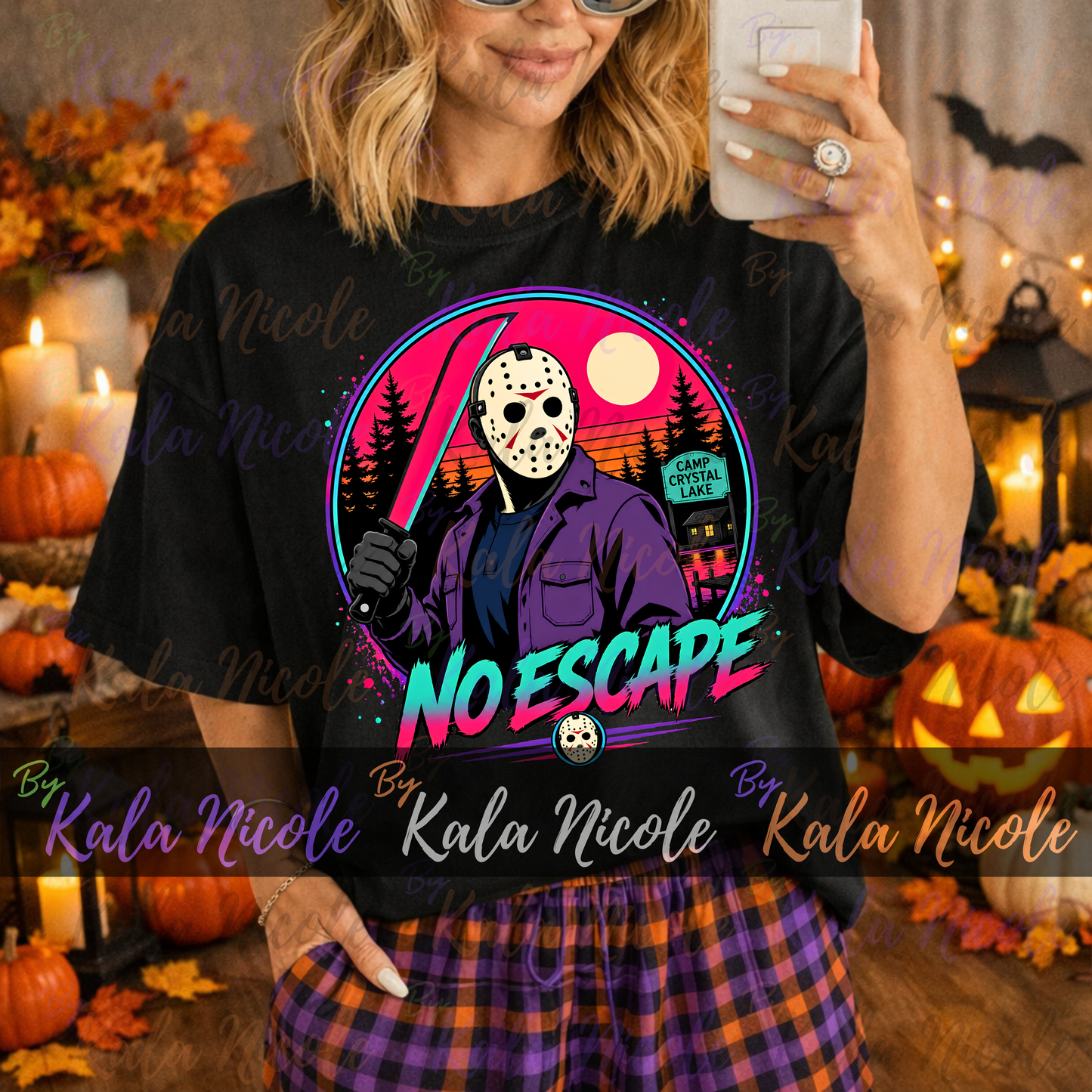 No Escape PNG | Hockey Mask Slasher PNG
