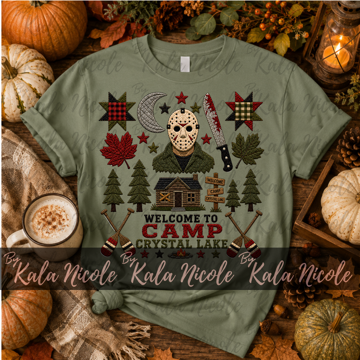 Horror Friday the 13th Quilt PNG | Jason Vorhees