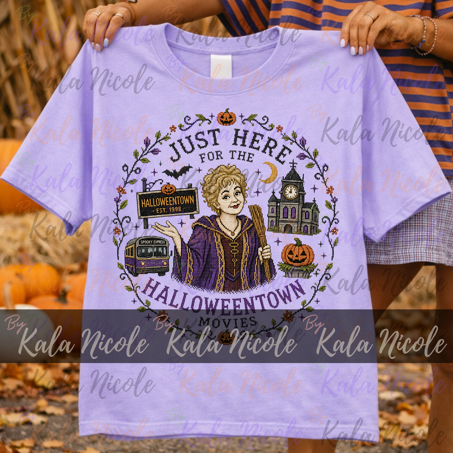 Just Here for the Movies Cross-Stitch PNG | Halloweentown