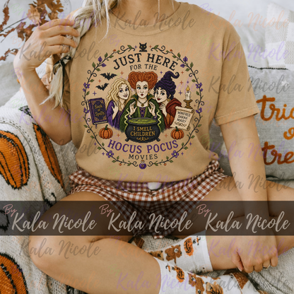 Just Here for the Movies Cross-Stitch PNG | Hocus Pocus
