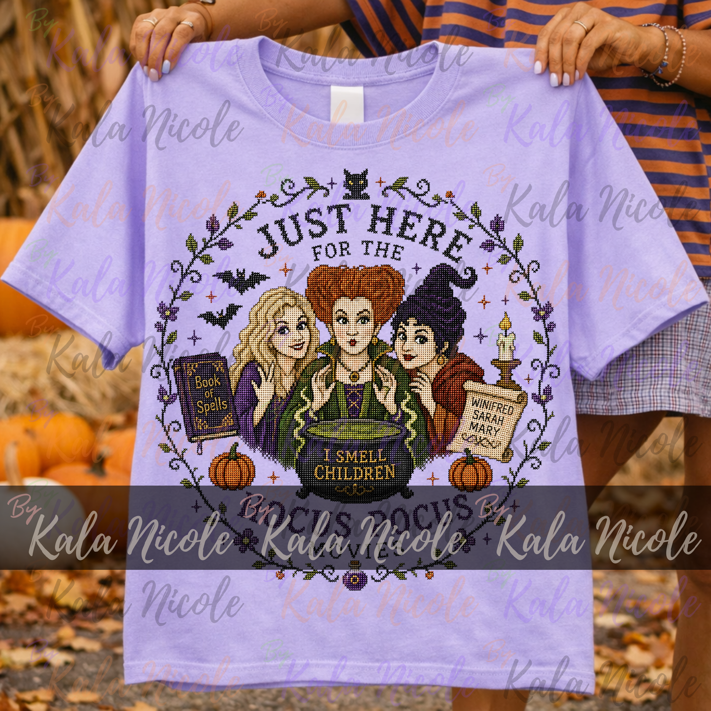 Just Here for the Movies Cross-Stitch PNG | Hocus Pocus