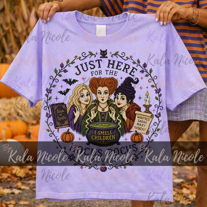 Just Here for the Movies Cross-Stitch PNG | Hocus Pocus