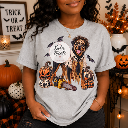 Rottweiler Leatherface Halloween PNG