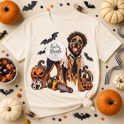 Rottweiler Leatherface Halloween PNG