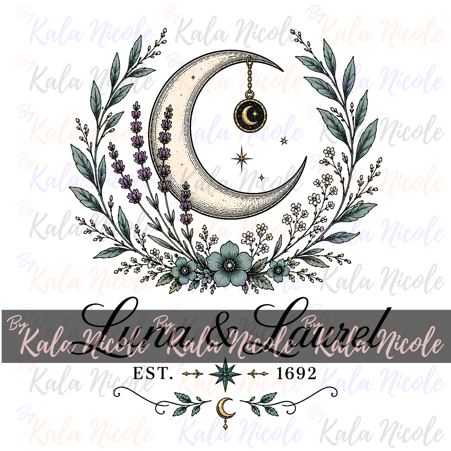 Luna & Laurel Celestial PNG