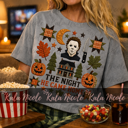 Horror Halloween Quilt PNG | Michael Myers Halloween