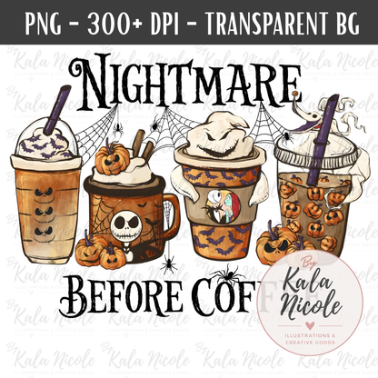 Nightmare Before Coffee PNG