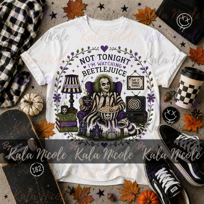 Beetlejuice Cross-Stitch PNG | Not Tonight I'm Watching Beetlejuice
