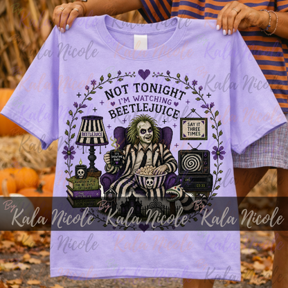 Beetlejuice Cross-Stitch PNG | Not Tonight I'm Watching Beetlejuice