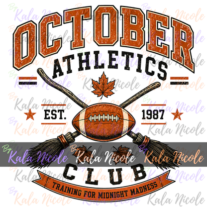 October Athletics PNG | Vintage College PNG