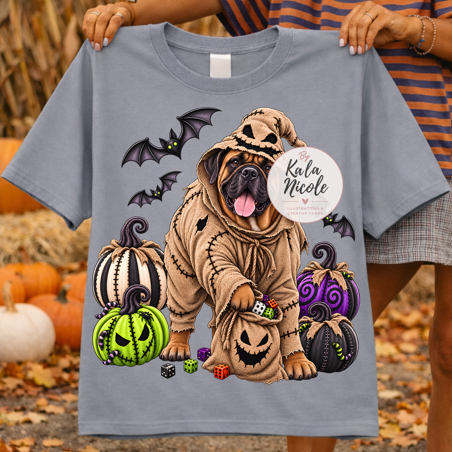 Mastiff Oogie Boogie Halloween PNG