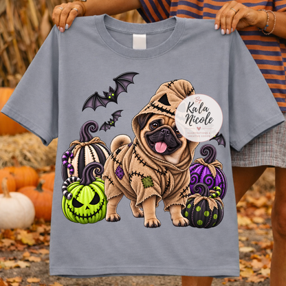 Pug Oogie Boogie Halloween PNG