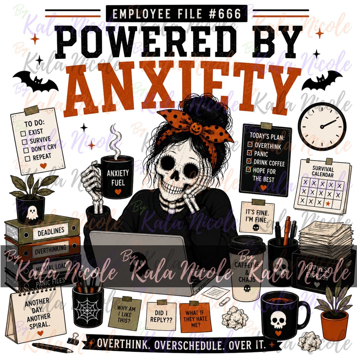 Corporate Humor Halloween PNG | Powered By Anxiety