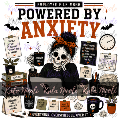 Corporate Humor Halloween PNG | Powered By Anxiety