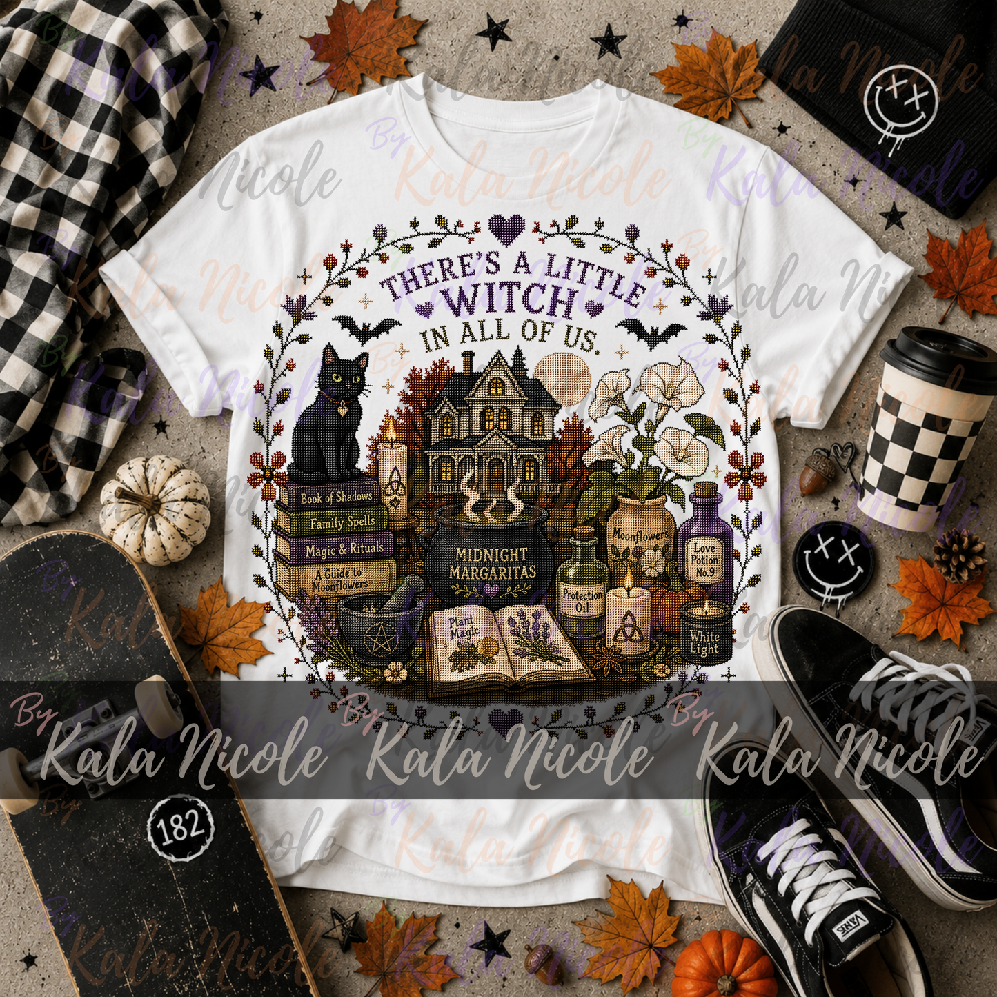 Practical Magic Cross-Stitch PNG | There's a Little Witch in All of Us