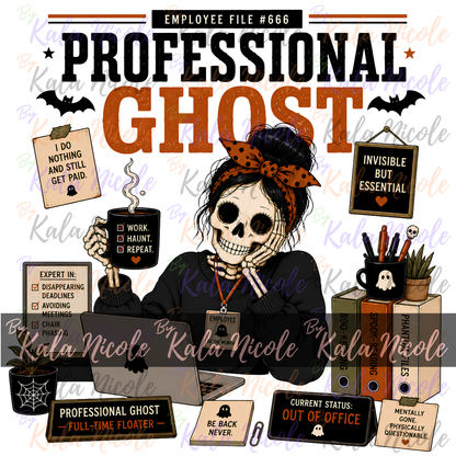Corporate Humor Halloween PNG | Professional Ghost