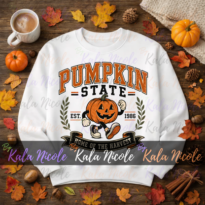 Pumpkin State PNG | Vintage College PNG