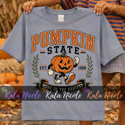 Pumpkin State PNG | Vintage College PNG