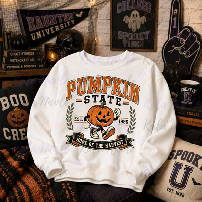 Pumpkin State PNG | Vintage College PNG