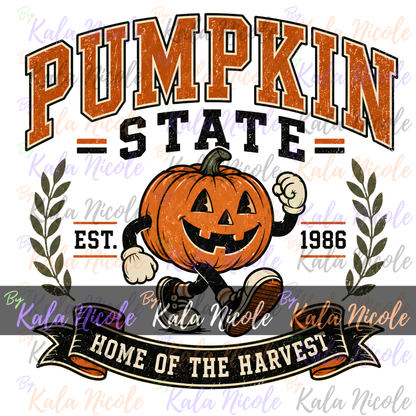 Pumpkin State PNG | Vintage College PNG