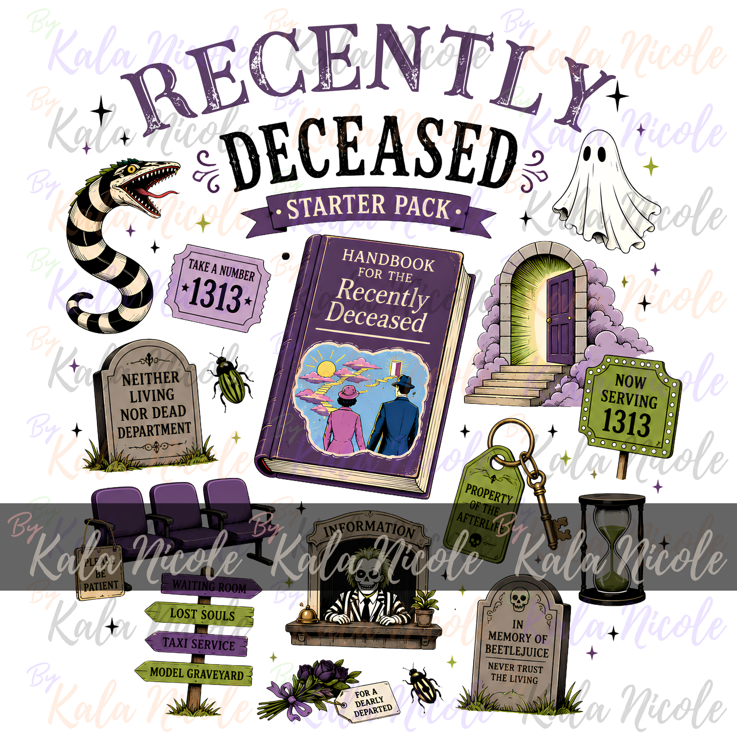 Recently Deceased Starter Pack PNG | Beetlejuice