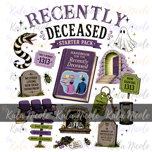 Recently Deceased Starter Pack PNG | Beetlejuice