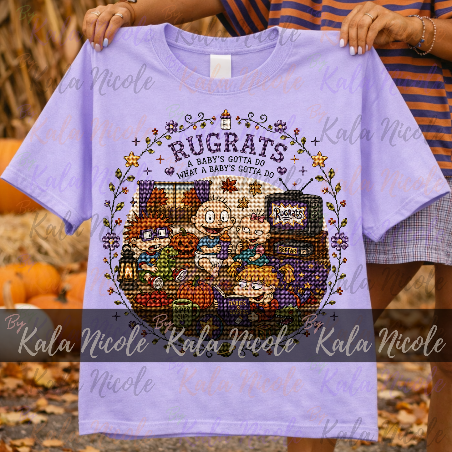 Rugrats Fall Cross-Stitch PNG | A Baby's Gotta Do What a Baby's Gotta Do