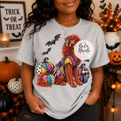 Irish Setter Sally Nightmare Before Christmas Halloween PNG