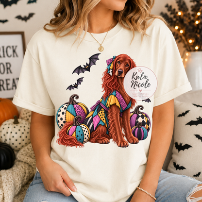 Irish Setter Sally Nightmare Before Christmas Halloween PNG