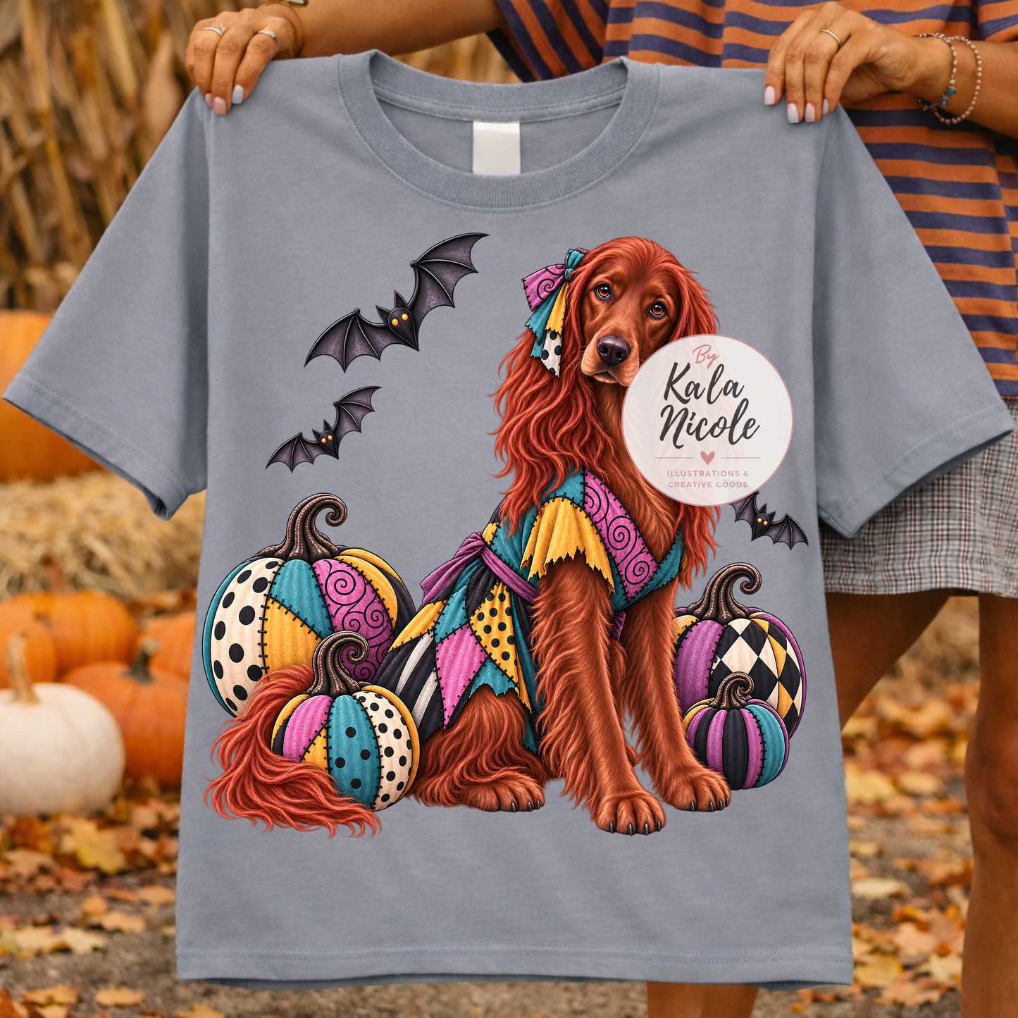 Irish Setter Sally Nightmare Before Christmas Halloween PNG