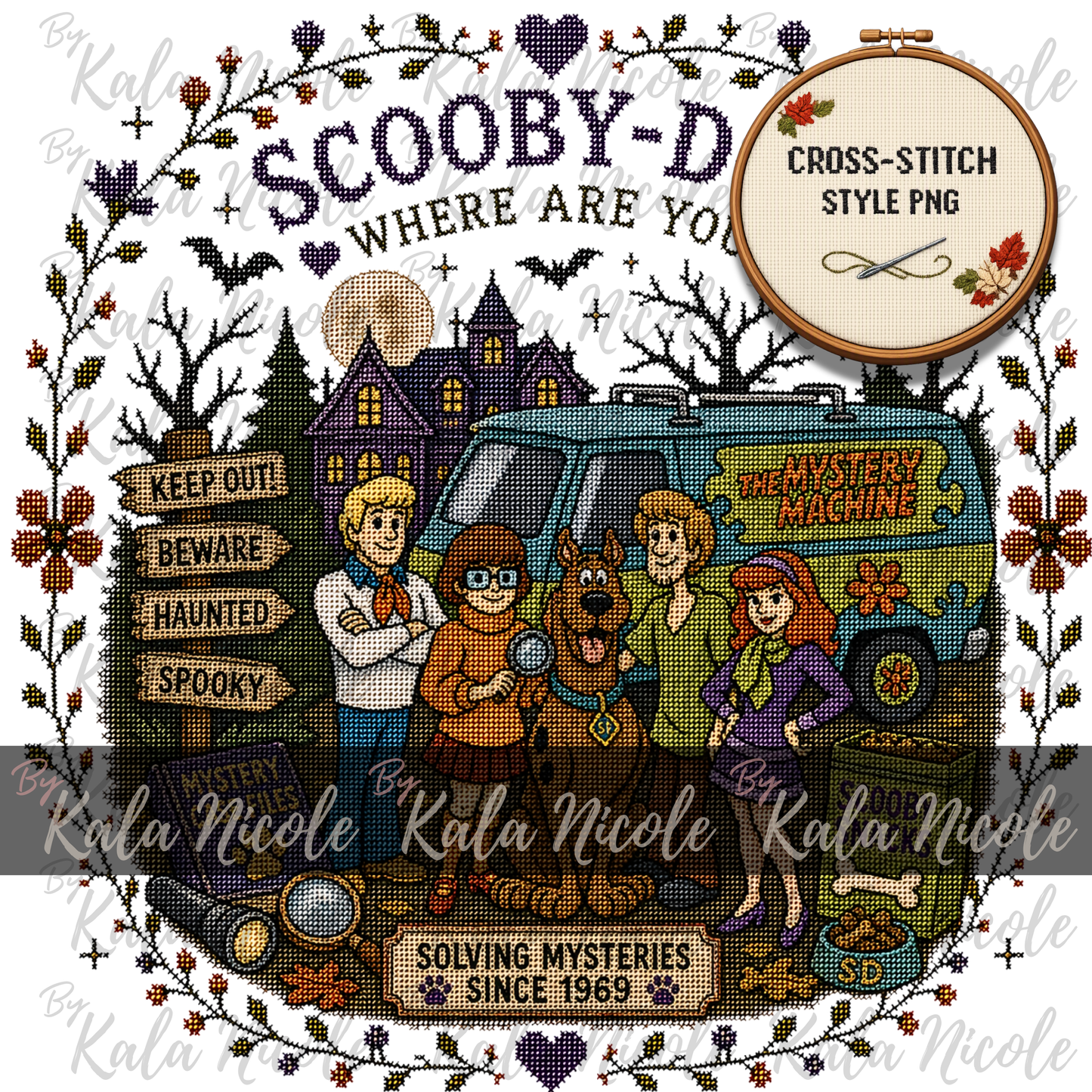 Scooby Doo Cross-Stitch PNG | Solving Mysteries since 1969