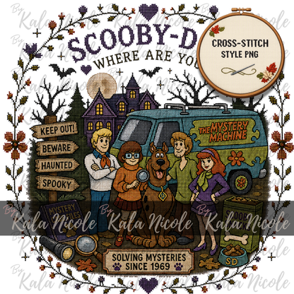 Scooby Doo Cross-Stitch PNG | Solving Mysteries since 1969