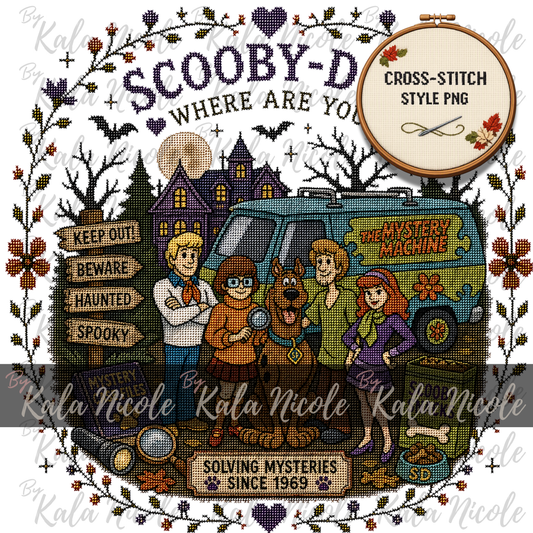 Scooby Doo Cross-Stitch PNG | Solving Mysteries since 1969