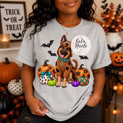 German Shepherd Scooby-Doo Halloween PNG