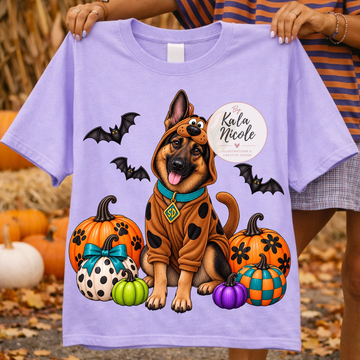 German Shepherd Scooby-Doo Halloween PNG