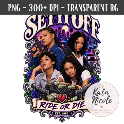 Set It Off 90s Classic PNG Bundle | 3 Design Bundle