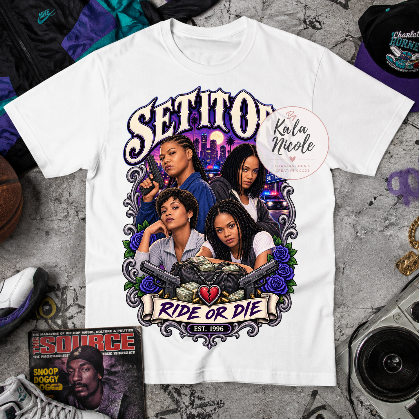 Set It Off 90s Classic PNG Bundle | 3 Design Bundle