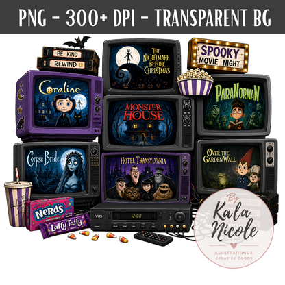 Spooky Movie Night PNG