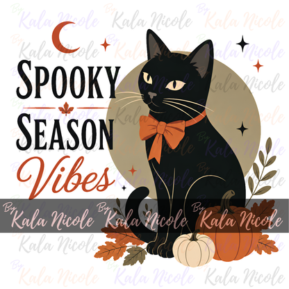 Black Cat PNG | Spooky Season Vibes PNG